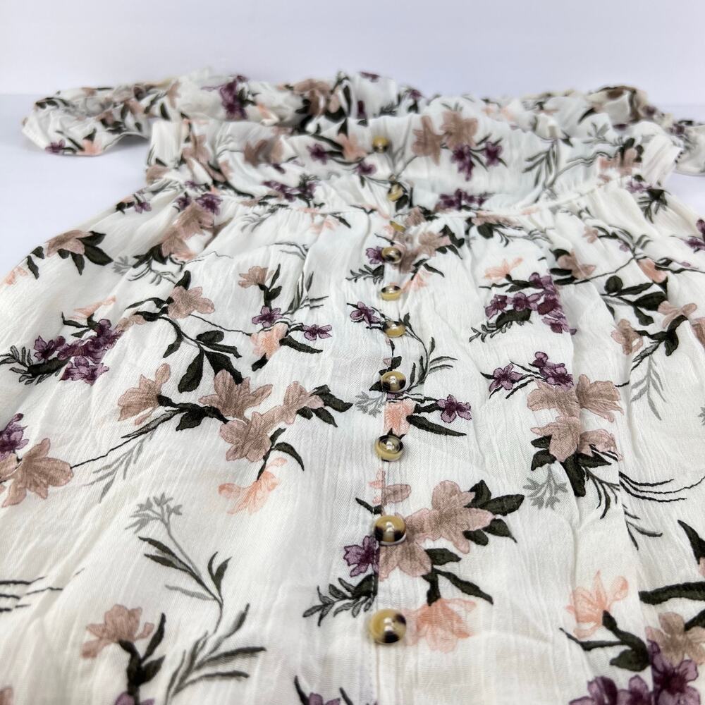 American Eagle M Ruffled Full Button White Off-Th… - image 6